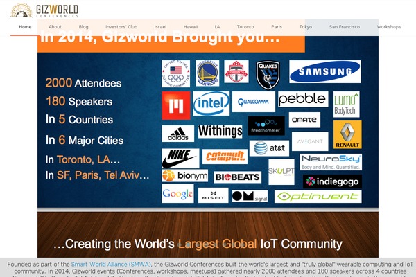 gizworldconf.com site used Infine