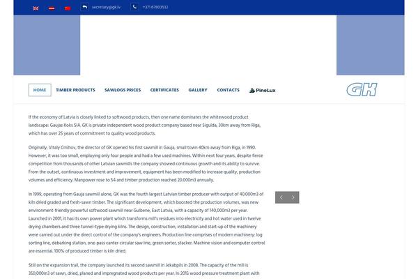 Cosine theme site design template sample