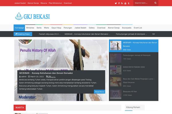 NewsZone theme site design template sample