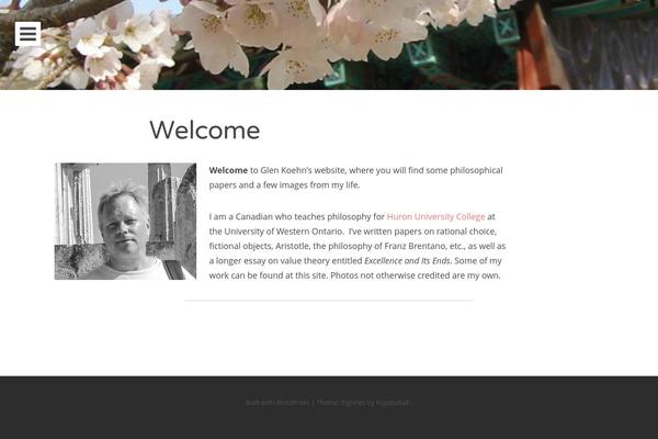 Eighties theme site design template sample