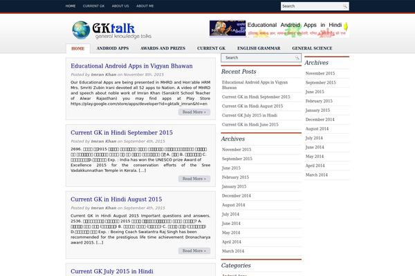 Elegant News theme site design template sample