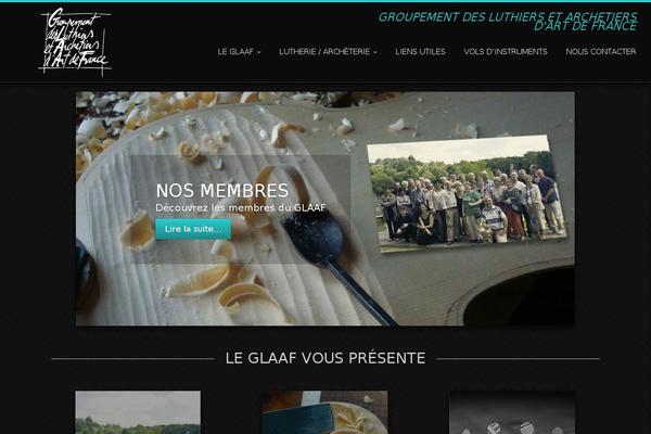 glaaf.com site used Glaaf-customizr-child