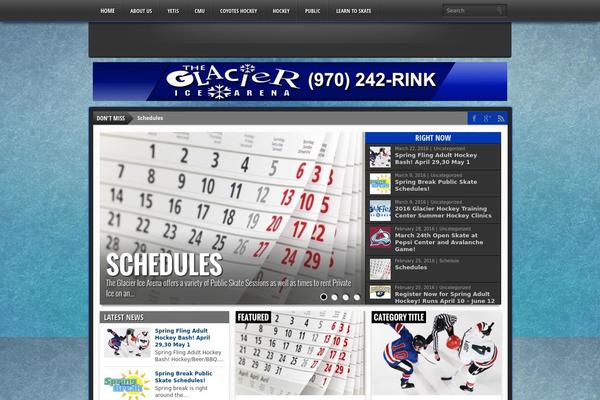 Gameday theme site design template sample