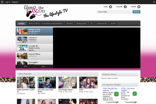 Videostream theme site design template sample