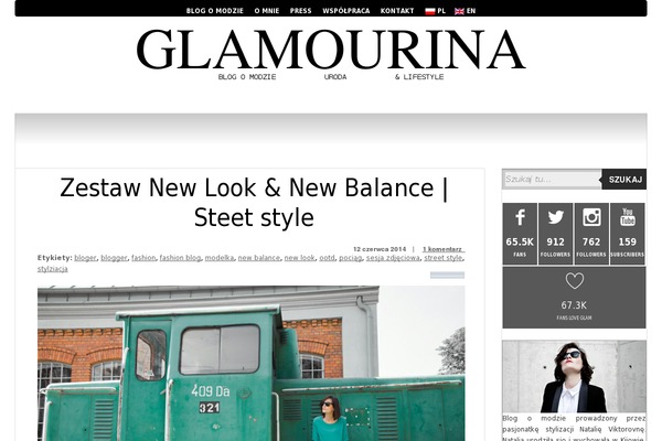glamourina.pl site used Glamourina