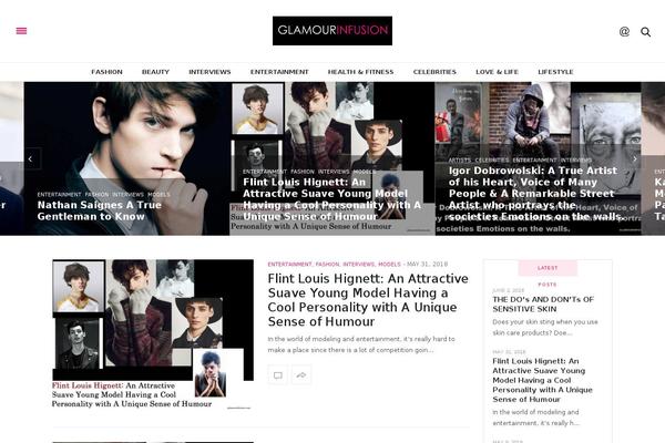 The Voux theme site design template sample