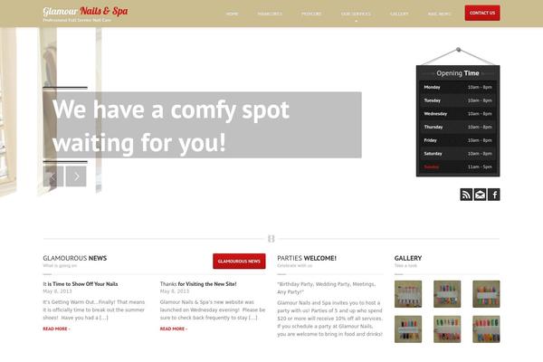 HairPress theme site design template sample
