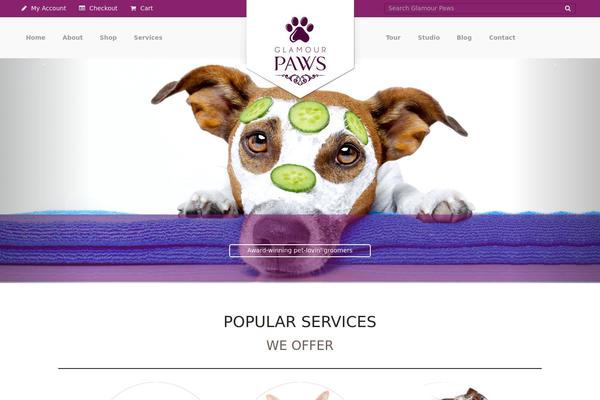 Petsandvets theme site design template sample
