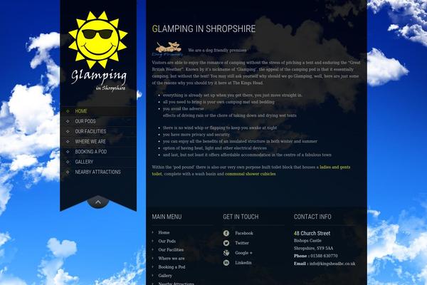 glampinginshropshire.com site used SKT Full Width