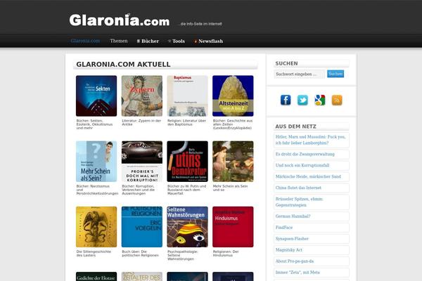 Magazine theme site design template sample