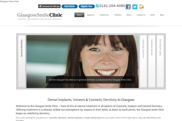 glasgowsmileclinic.com site used Cross Apple