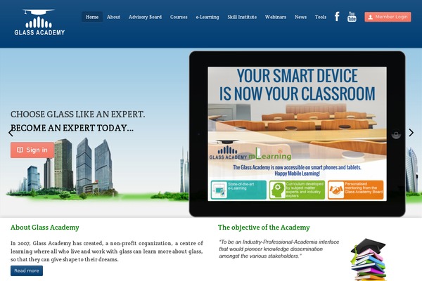 glass-academy.com site used Glass-academy