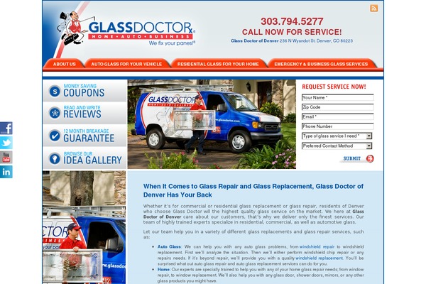 Site using Arscode-social-slider plugin
