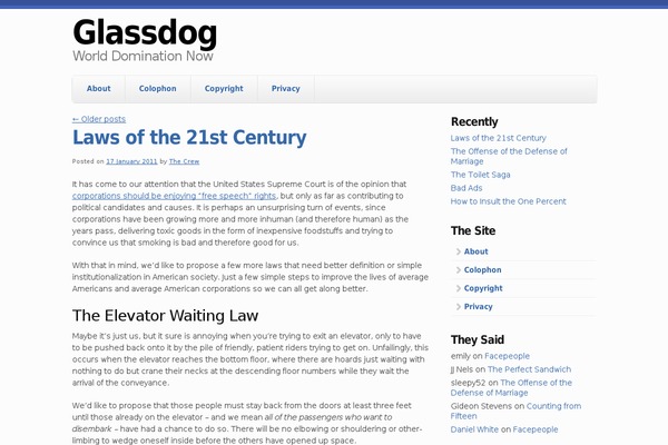 glassdog.com site used Simplethemes-skeleton_wp-9d6405e
