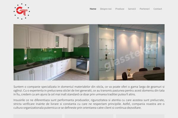 Glass theme site design template sample