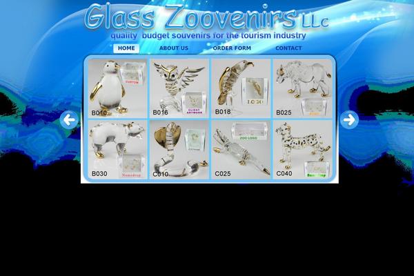 glass theme site design template sample