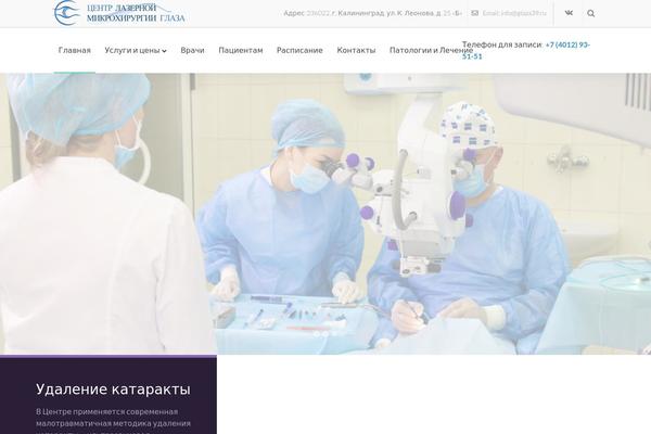 BeClinic theme site design template sample