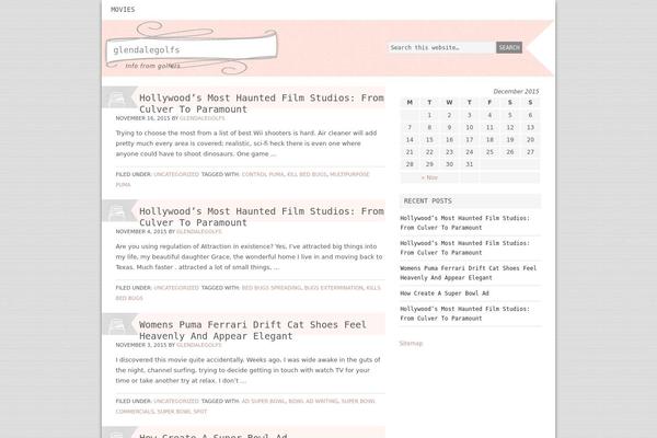 Blissful theme site design template sample