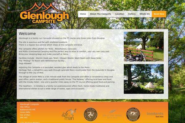 glenloughcampsite.com site used upBootstrap3WP