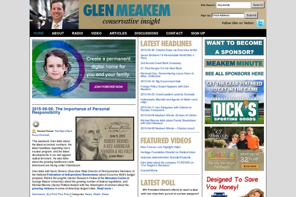 glenmeakem.com site used Scandinavian-sky