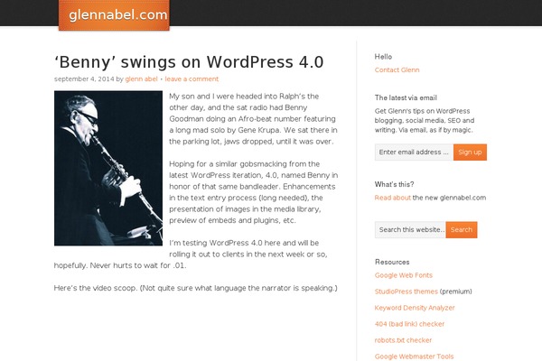 Eleven40 theme site design template sample