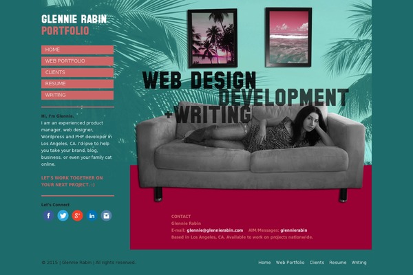 glennierabin.com site used Bluebubble3.3.1