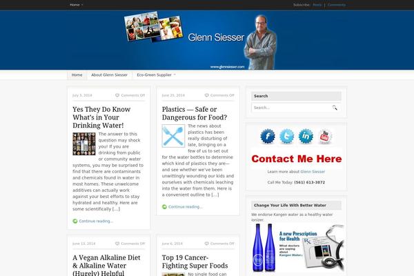 Fresh News theme site design template sample