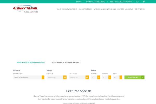 Travelo theme site design template sample