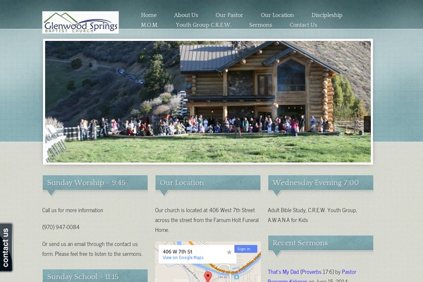glenwoodspringsbaptistchurch.org site used Antioch-free