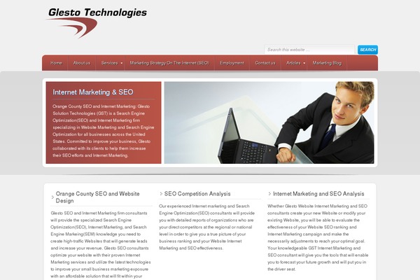 Enterprise theme site design template sample