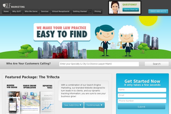 glfmarketing theme websites examples