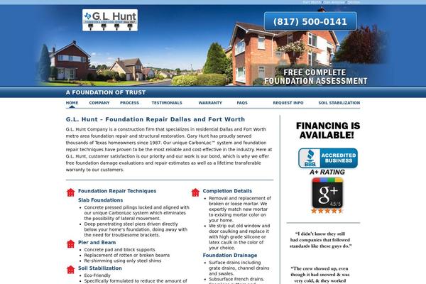 ReConstruction theme site design template sample