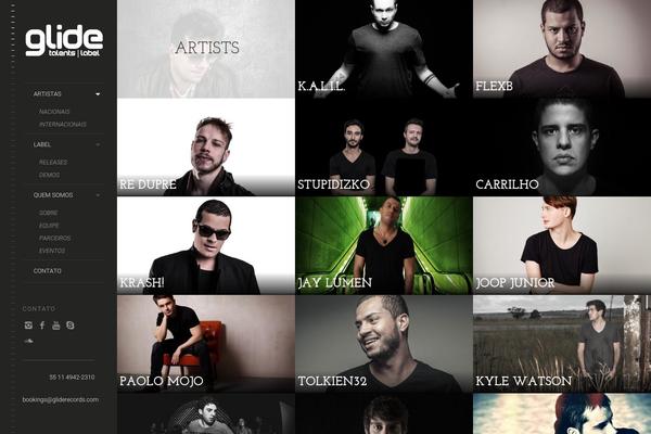 Site using Beatport Discography shortcode plugin