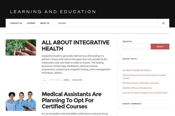 JustWrite theme site design template sample