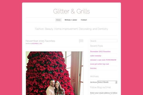 glitterandgrills.com site used Forever-wpcom
