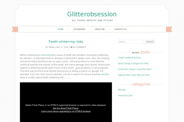 Sugar and Spice theme site design template sample