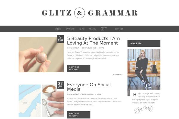 Allure theme site design template sample