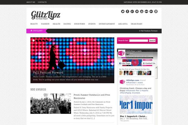 Backstreet theme site design template sample