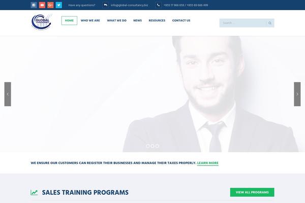 Cosine theme site design template sample