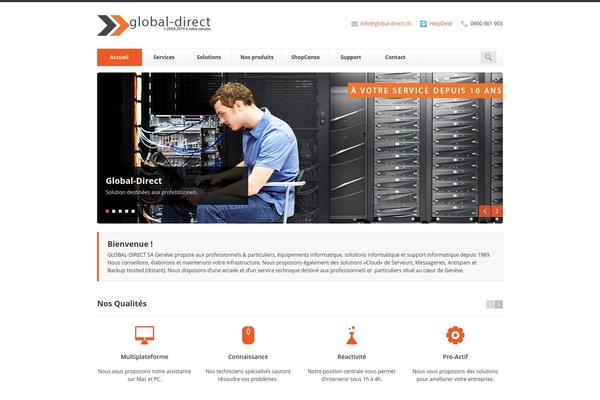 Finesse theme site design template sample