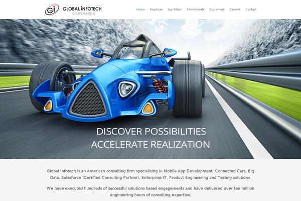 Total theme site design template sample