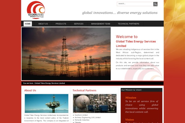 global-tides.com site used Ergos_temp