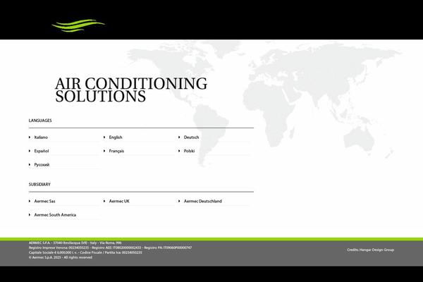global.aermec.com site used Aermec-4