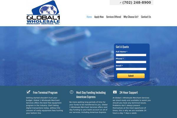 Merchant theme site design template sample