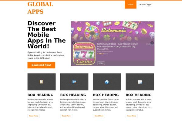 discover theme site design template sample