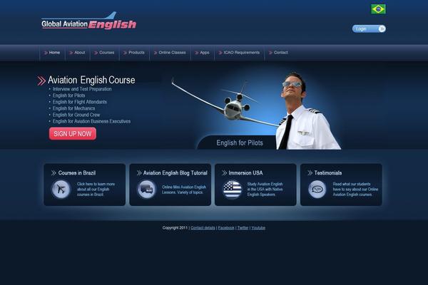 globalaviationenglish.com site used Aviation
