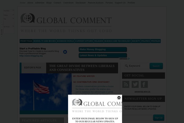 Royal-news-magazine theme site design template sample