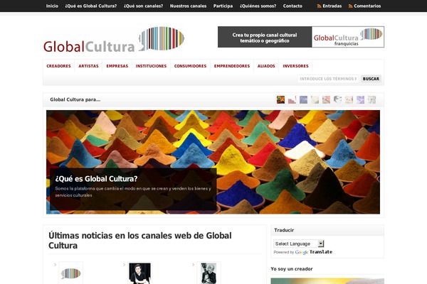 globalcultura.com site used Wp Clear321