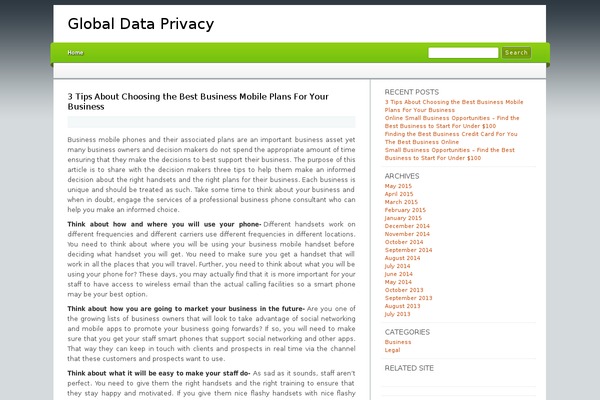 globaldataprivacy.net site used Template-cordobo-editan