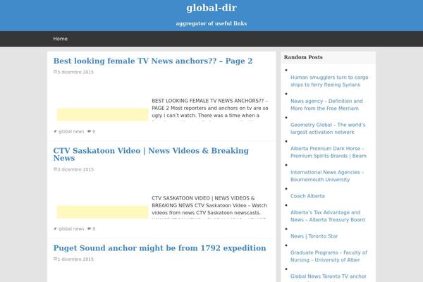 FlatBox theme site design template sample